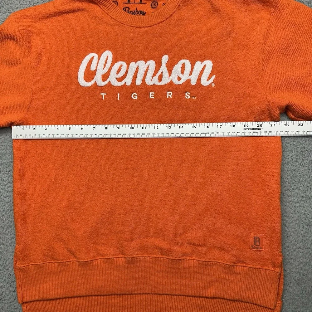 Pressbox 65F65SS5 Womens Medium Clemson University Tigers Crewneck Sweatshirt